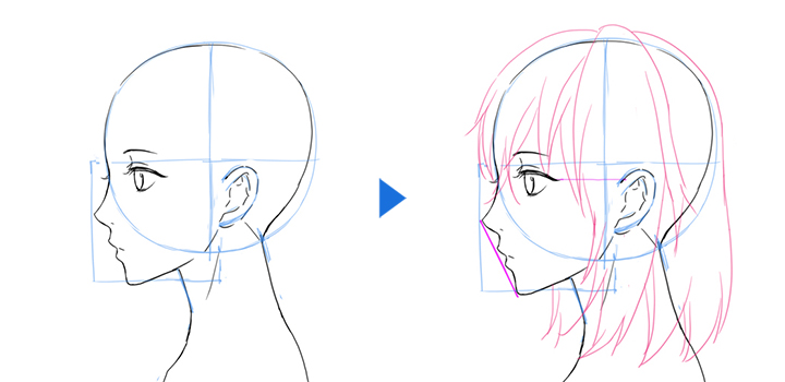 横顔のイラストを上手に描く方法 Adobe