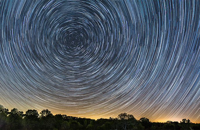 Astrophotography of the stars using light painting techniques.