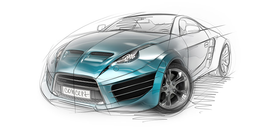 Car Design Drawings  Developing Awesome Line Quality