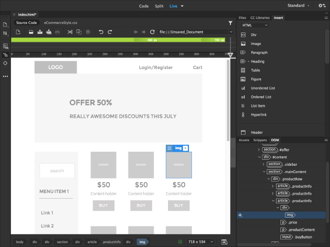 Website design software | Adobe Dreamweaver
