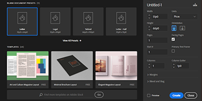Seiten Layout Design Adobe Indesign