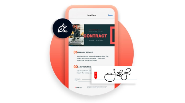 Collect e-signatures and almost-instant feedback.