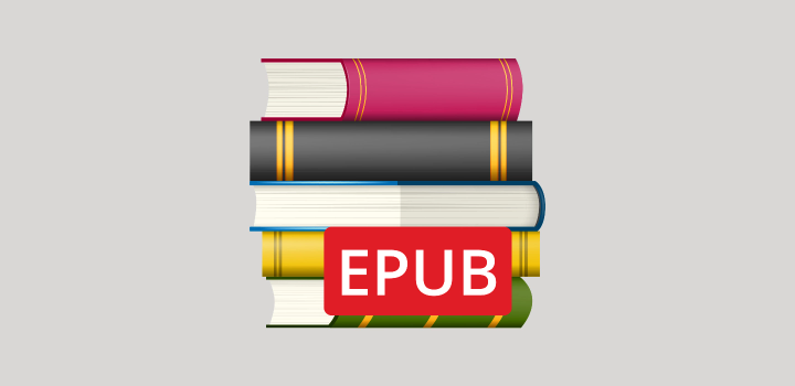 Illustration zeigt E-Books im EPUB-Format.