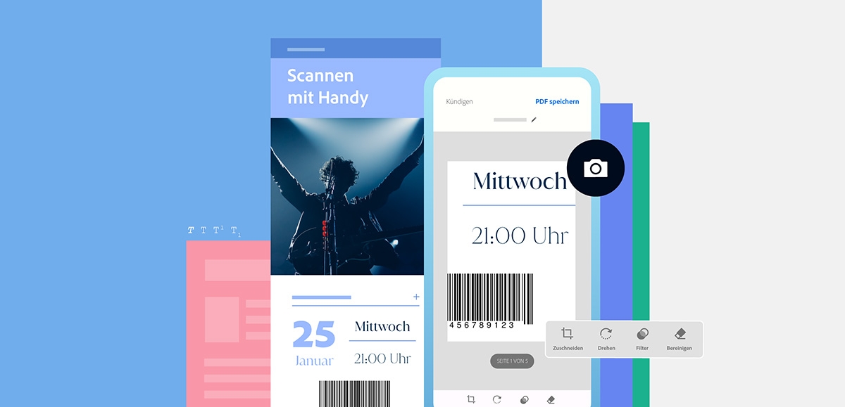 Grafik: Scannen mit Smartphone