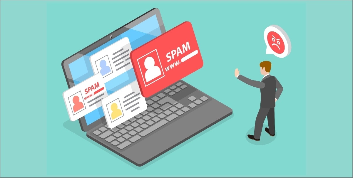 Ilustración: persona intentando parar el spam que le sale en su navegador. Los sitios web con malware pueden registrarse en archivo de host.