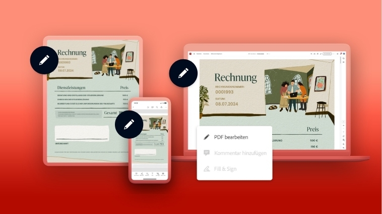 Scans unterschreiben