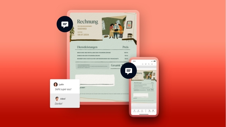 Scans unterschreiben