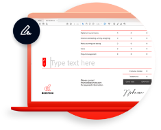 Collect e-signatures and almost-instant feedback.