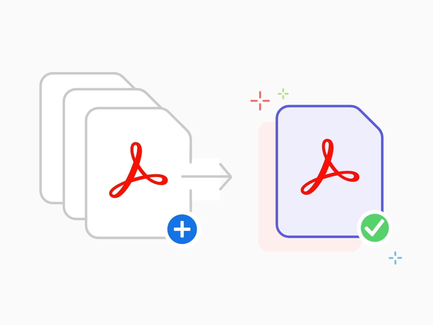 Multiple PDF files being merged into one