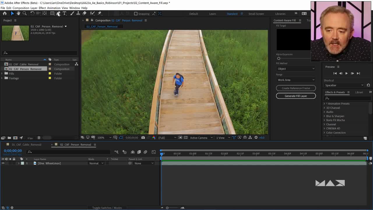 Content Aware Fill After Effects Italiano