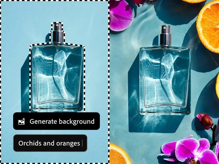 Editor de fotos con IA para generar fondos