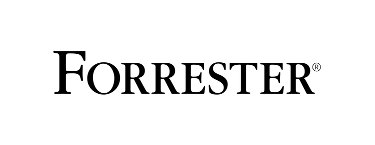 The Forrester logo, with the name “Forrester” in black letters.