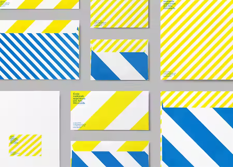 Collage of different business letterheads