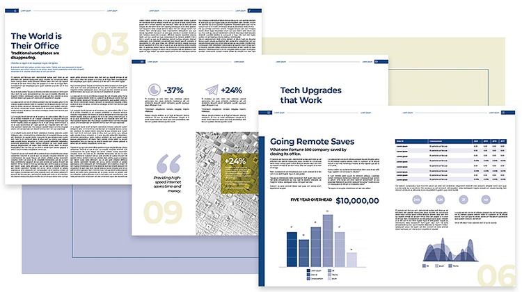 Three stacked pages from a white paper