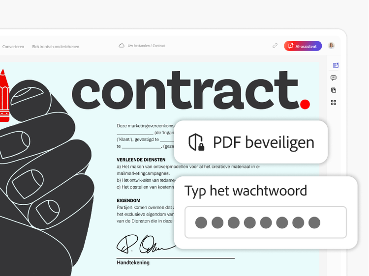 Zet snel je handtekening.