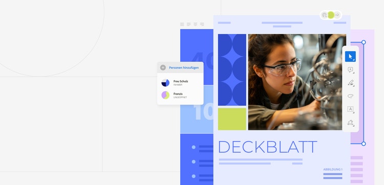 Illustration eines Deckblattes mit den Adobe Arcrobat Onlinetools