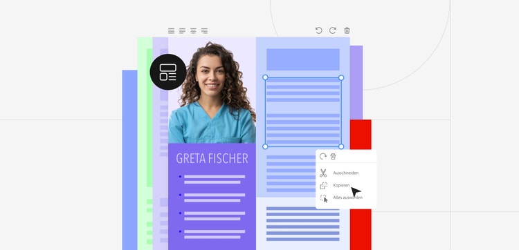 Bewerbung mit den Adobe Acrobat Onlinetools