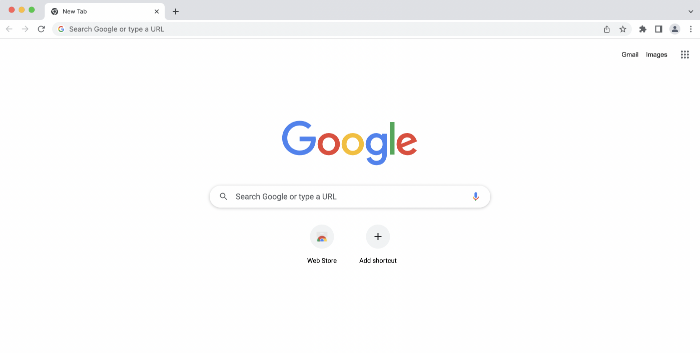 Google-Suchleiste in Chrome
