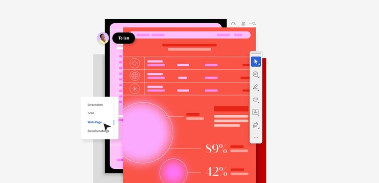 Beispiel-PDF mit Bearbeitungswerkzeugen