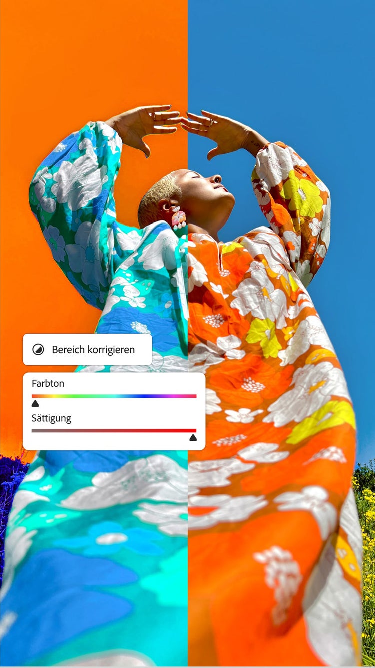 Kurzes Video zur Farbanpassung im Foto-Editor Adobe Photoshop