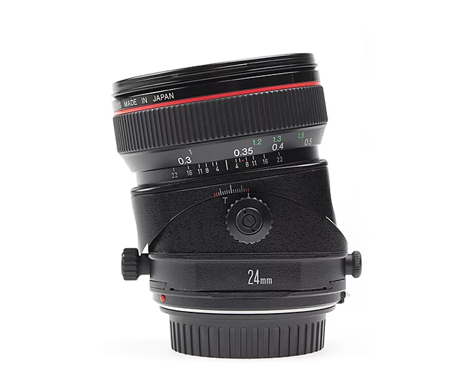 Gekipptes Tilt-Shift-Kameraobjektiv