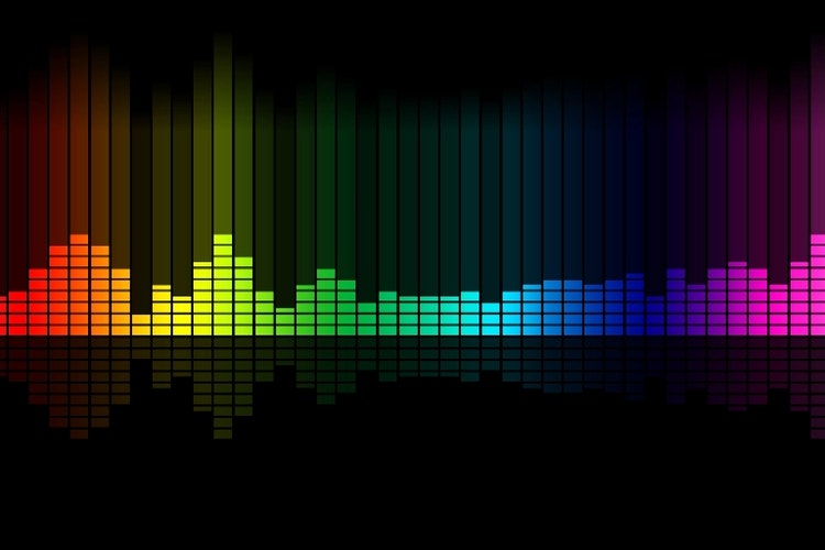 Abstrakte Abbildung eines Musik Equalizers.