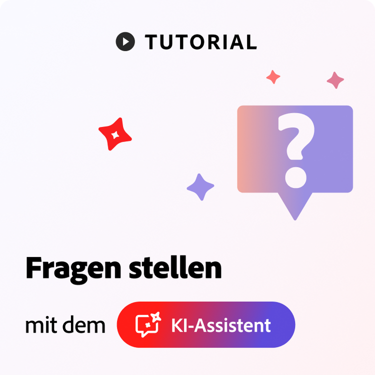 https://main--dc--adobecom.aem.live/de/dc-shared/fragments/modals/videos/acrobat/generative-ai-pdf/fragen-stellen#fragen-stellen | Tutorialvideo zeigt, wie man einem Dokument mit dem KI-Assistent von Adobe Acrobat Fragen stellen kann. | :play-medium
