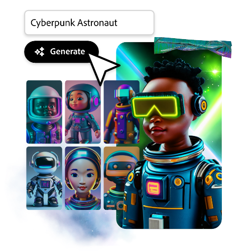 Cyberpunk Astronautin