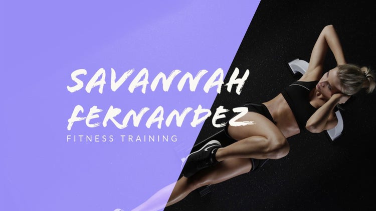 Purple Savannah Fernandez Training Youtube Channel