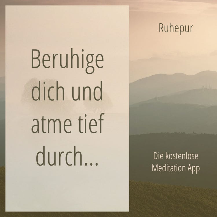 Beige Calm Meditation App Facebook Ad
