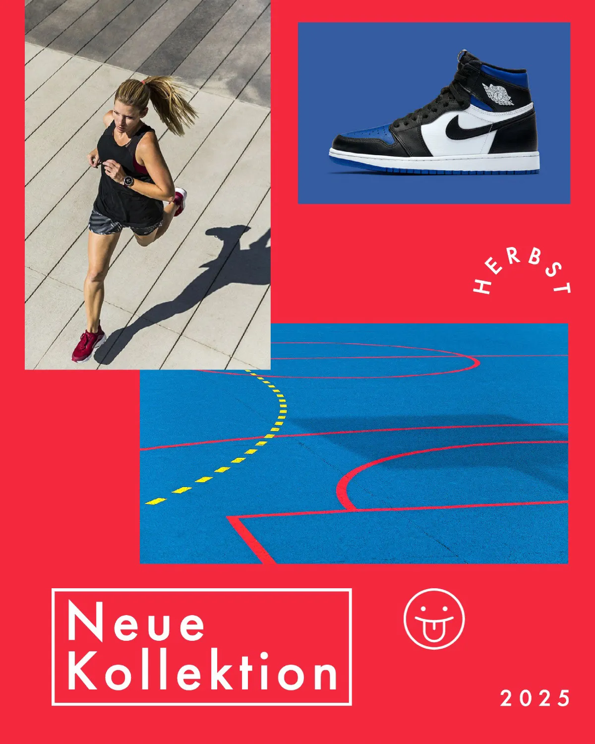 Red and blue Modern Sports Fashion Instagram Feed Ad