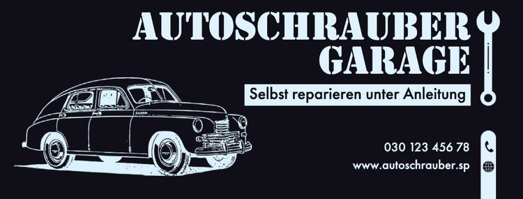Black Auto Repair Garage Facebook Page Cover