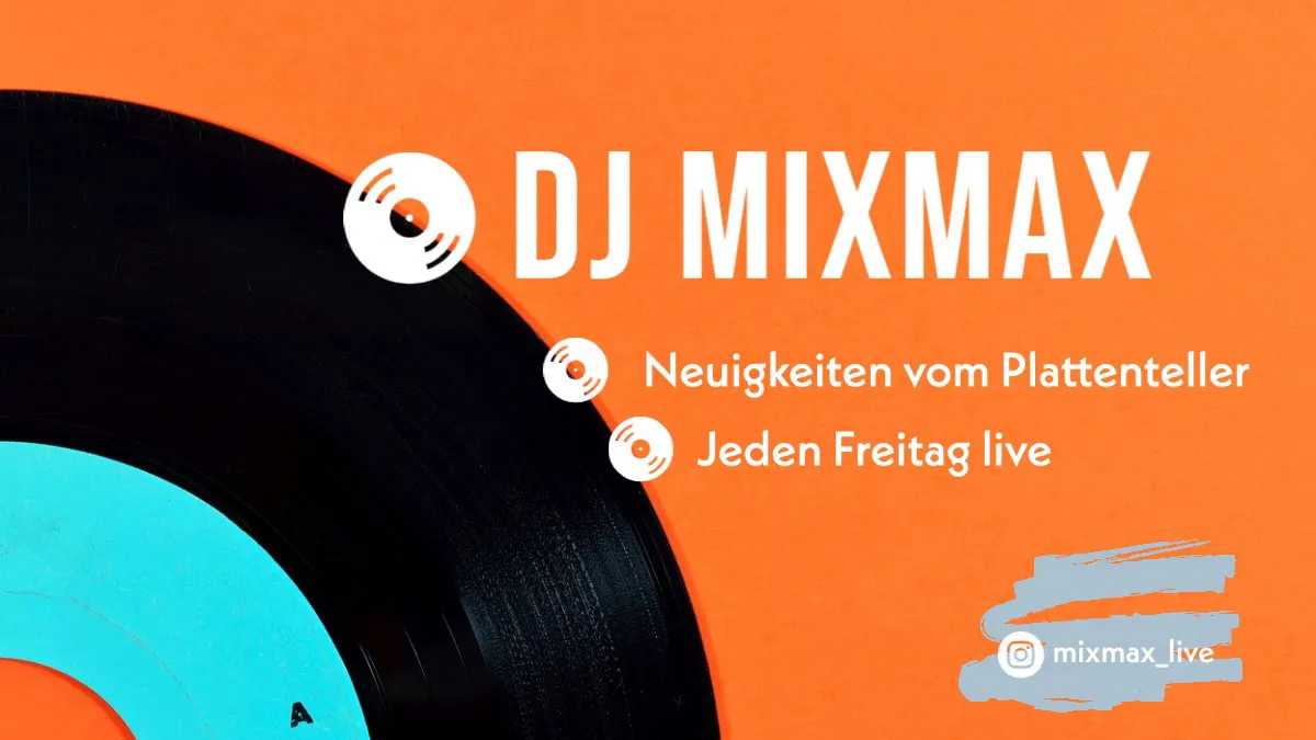 Orange Retro DJ Vinyl Record Youtube Channel Banner