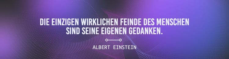 Purple Gradient Waves Quote Einstein Linkedin Profile Cover