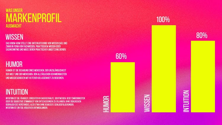Pink and Yellow Gradient Bar Graph
