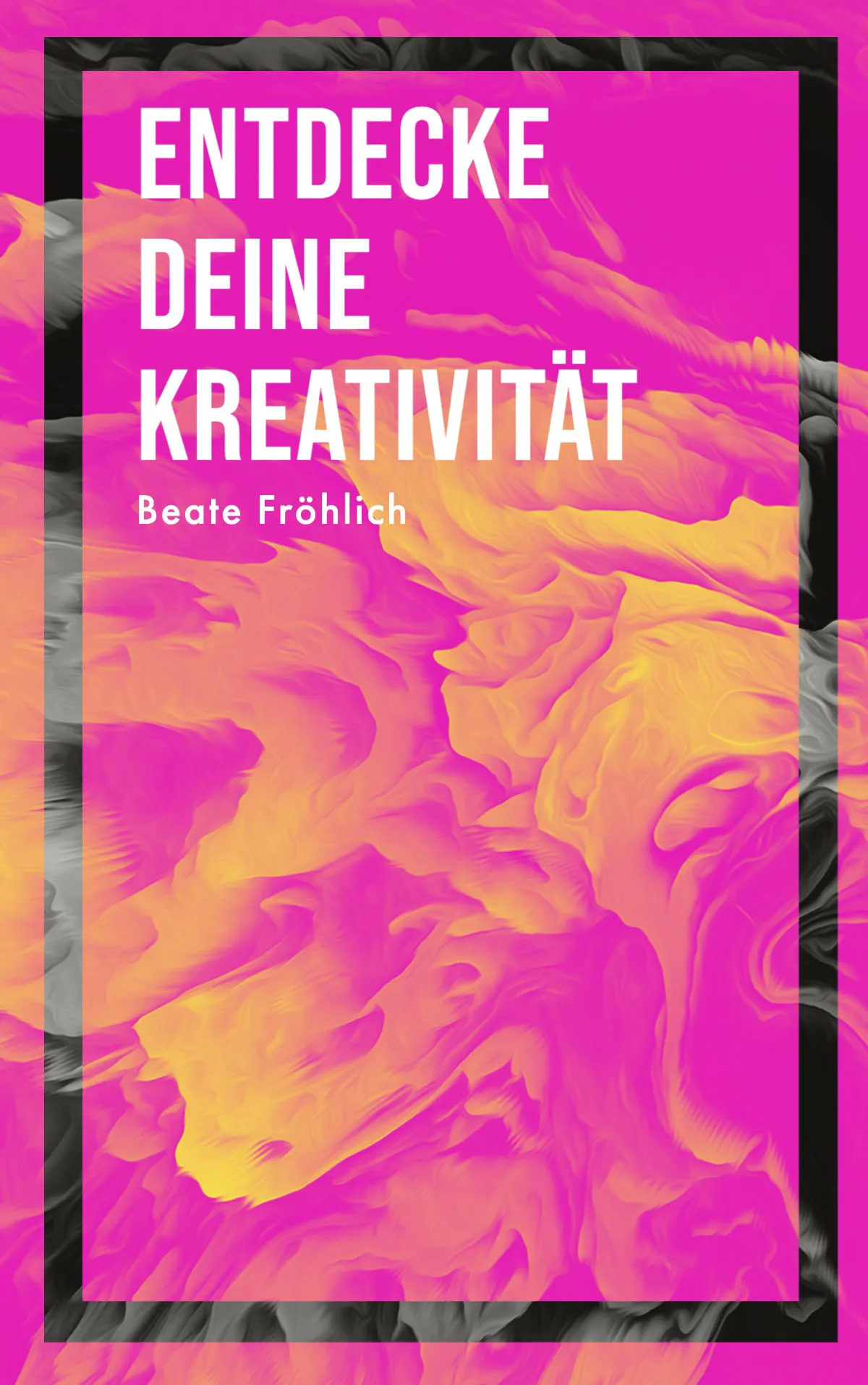 Pink and Yellow Duotone Liquid Creativity Book Cover