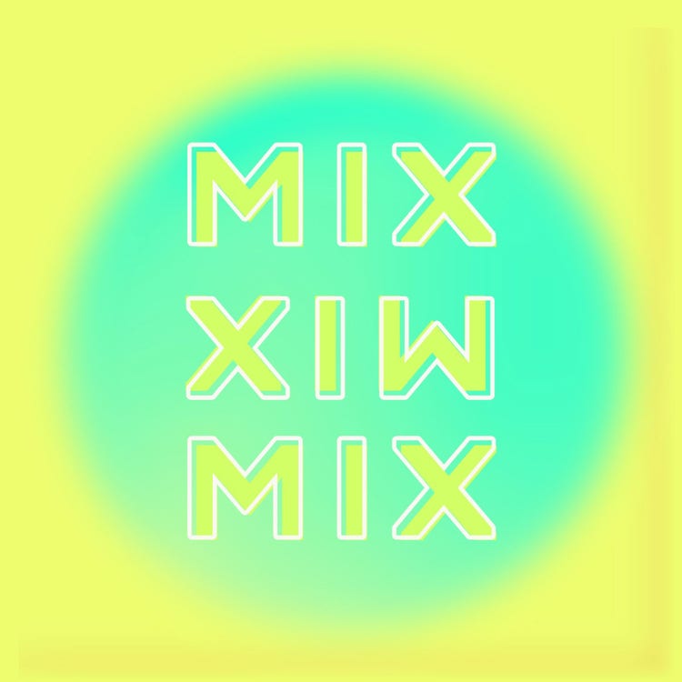 Yellow Bright Simple Mixtape Cover