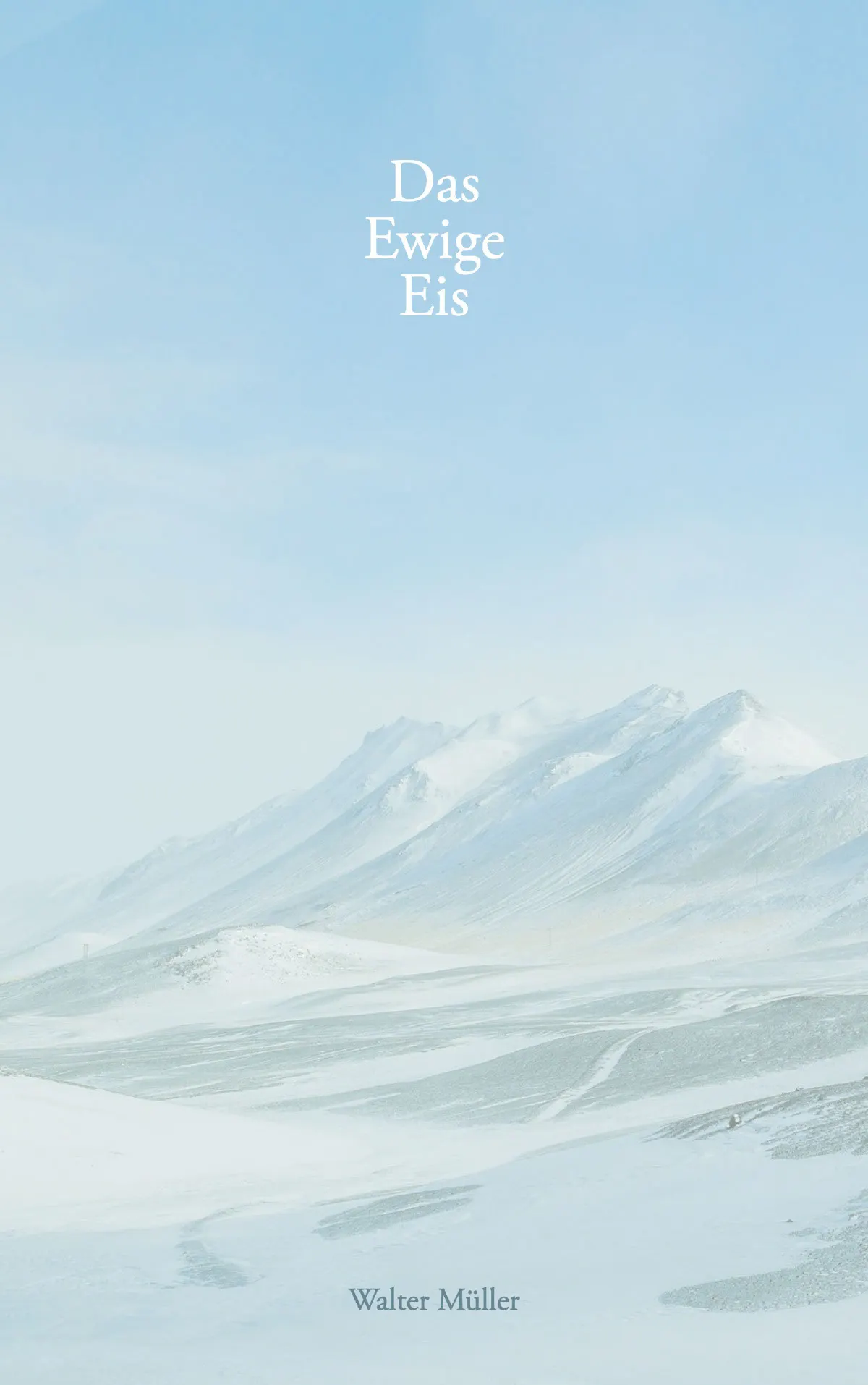 Light Blue Ice Landscape Book Cover