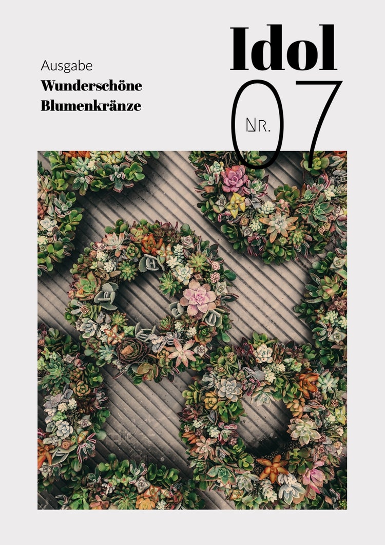 Floral Gardening Decorative Magazine Cover