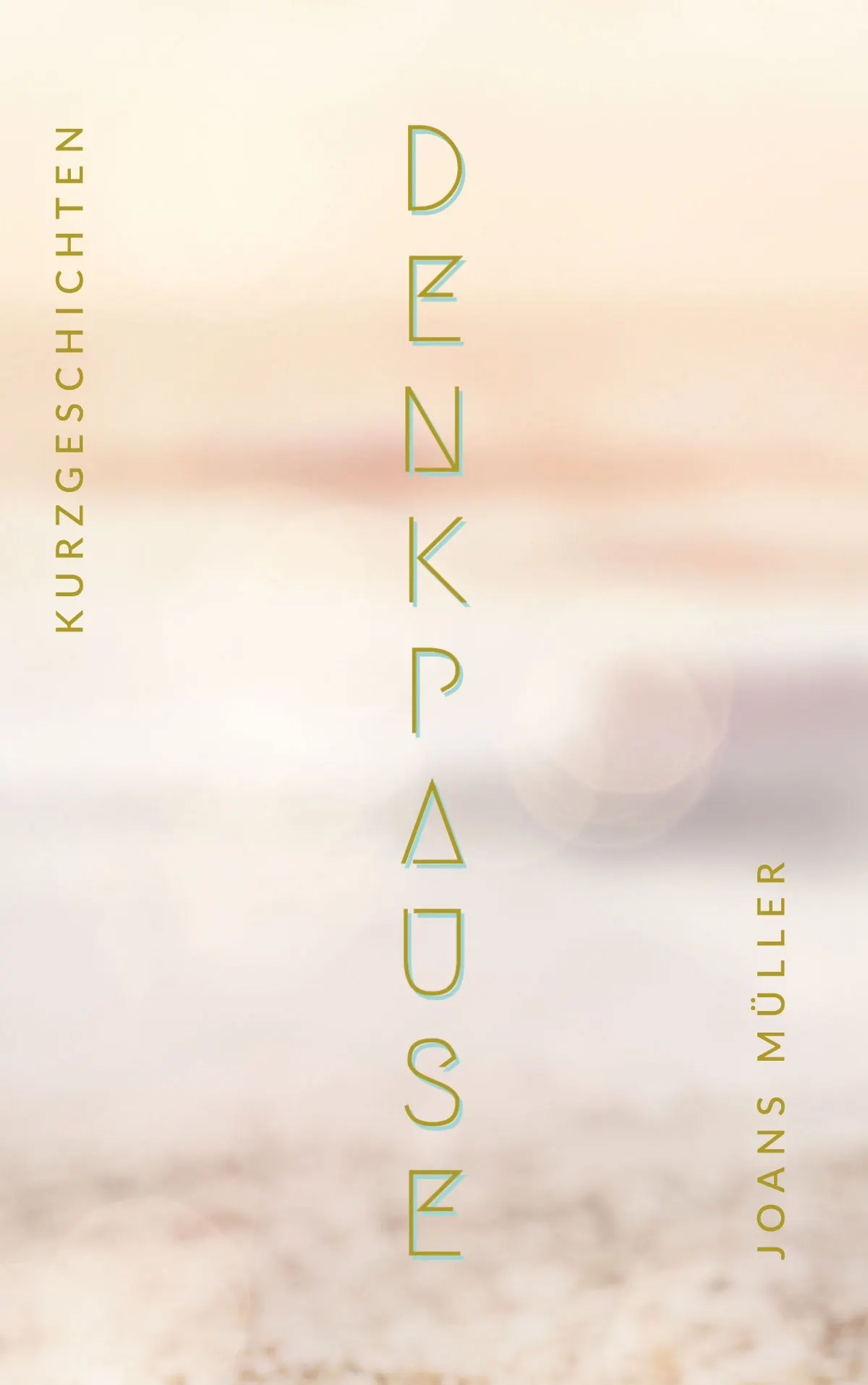 Pastel Pink and Gold light Beach Book Cover