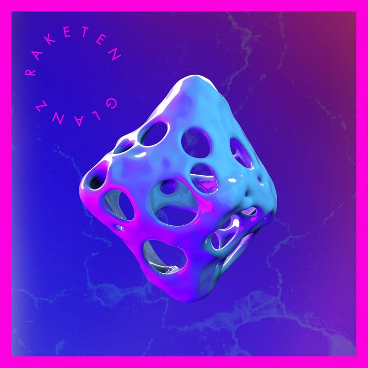 Pink Blue 3D Shape Album Cover