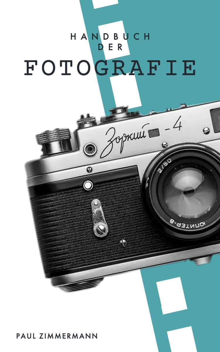 Teal Photography Camera Book Cover