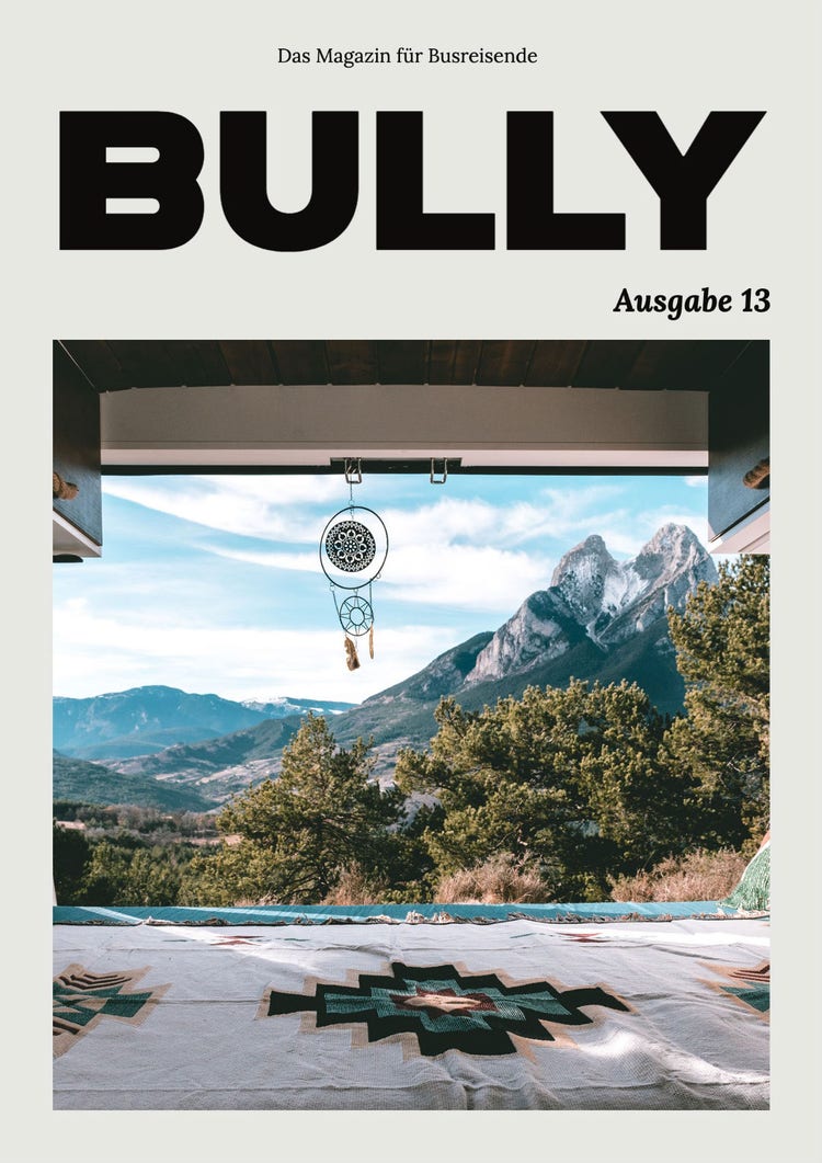 Gray Bold Travel Magazine Cover