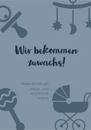 the family is growing baby shower invitations  Einladung zur Babyparty