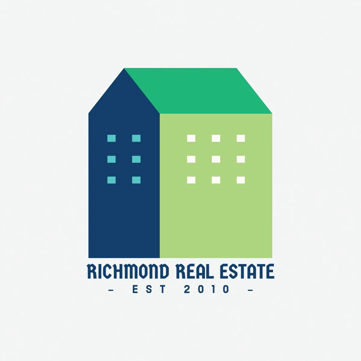 Green Navy Richmond Real Estate Logo