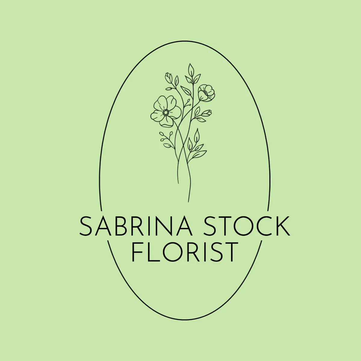 Light Green Florist Logo