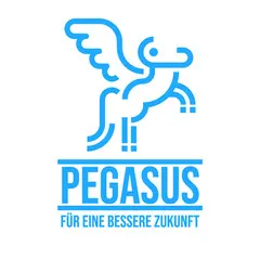 Light Blue Modern Pegasus Animated logo