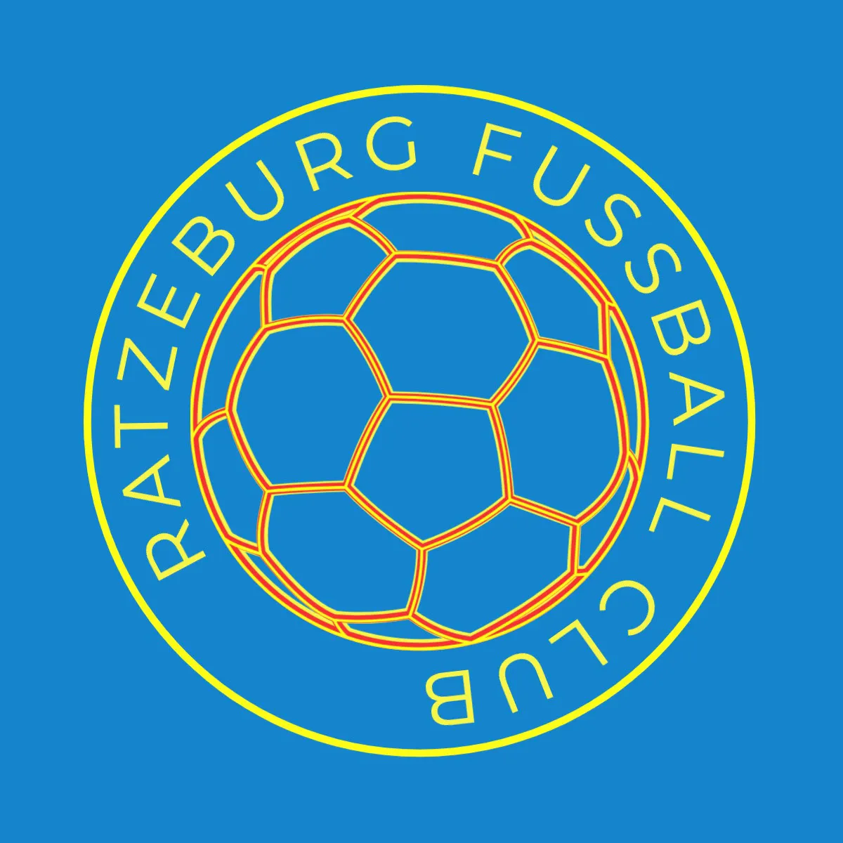 blue yellow sport soccer Logo
