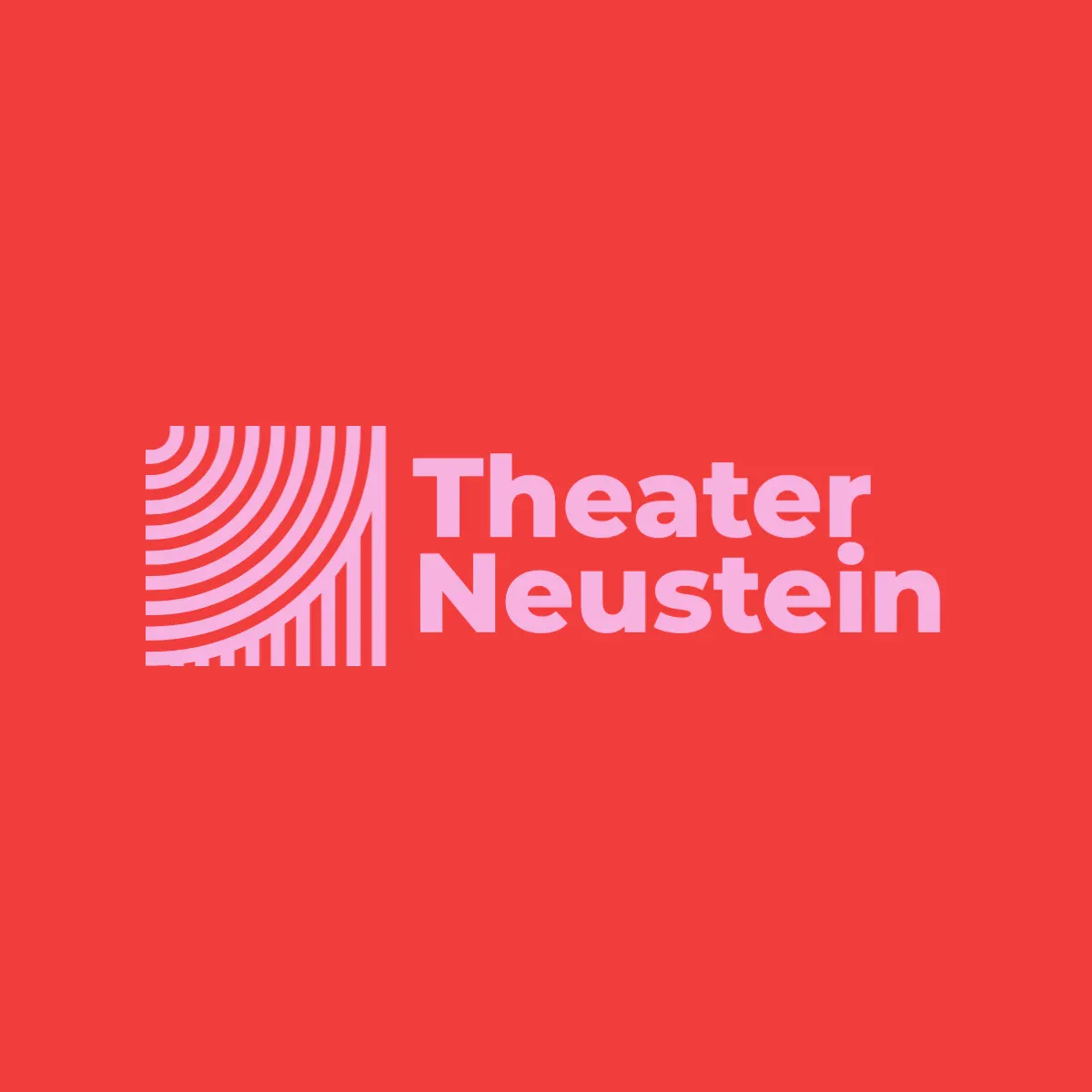 Pink and Red Modern Theater Logo