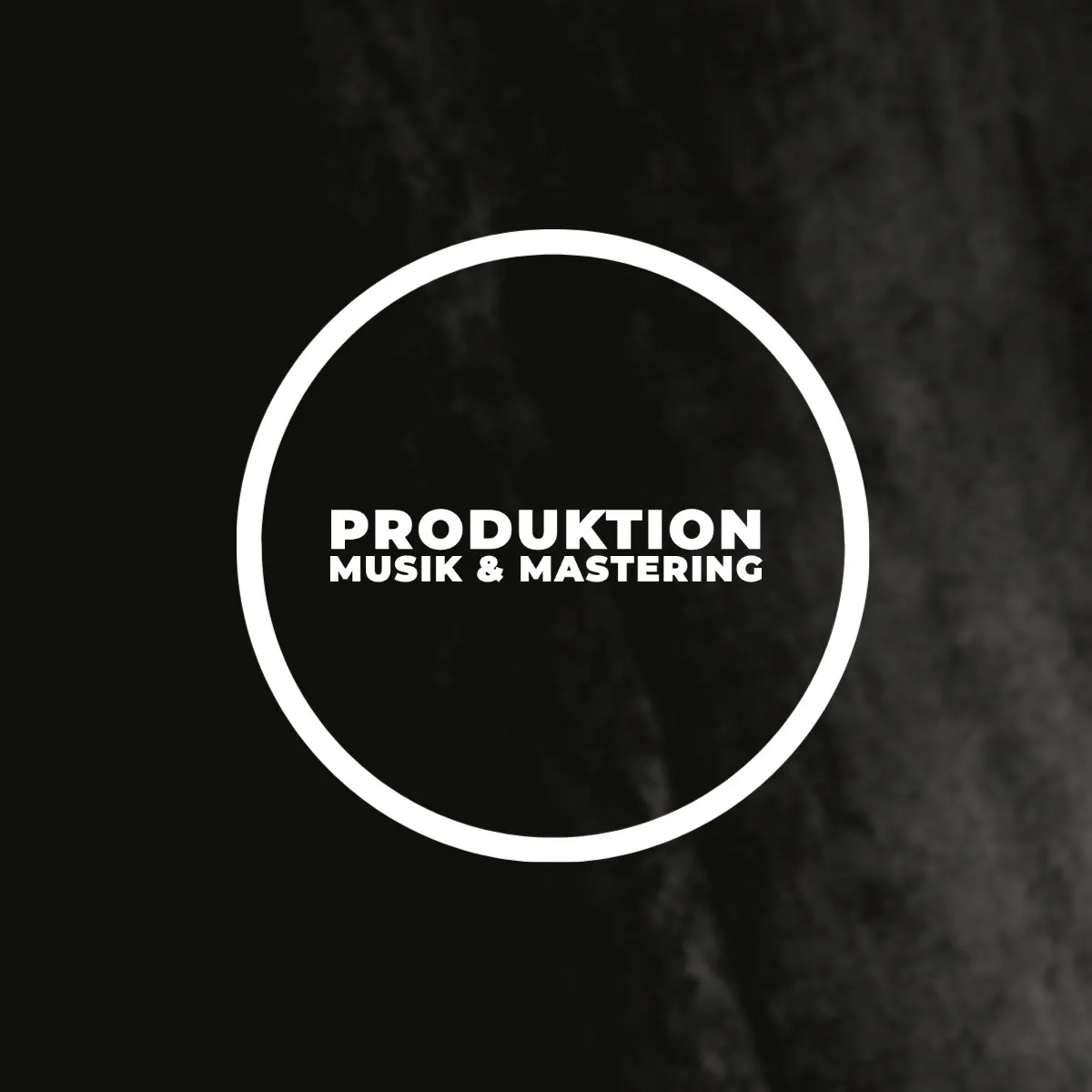 Black White Music Production Circle Logo